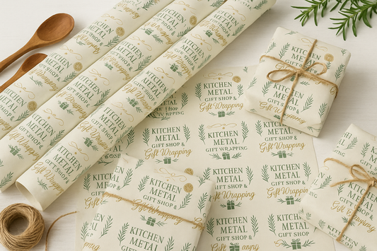 Kitchen + Metal Branded Wrapping Paper Product
