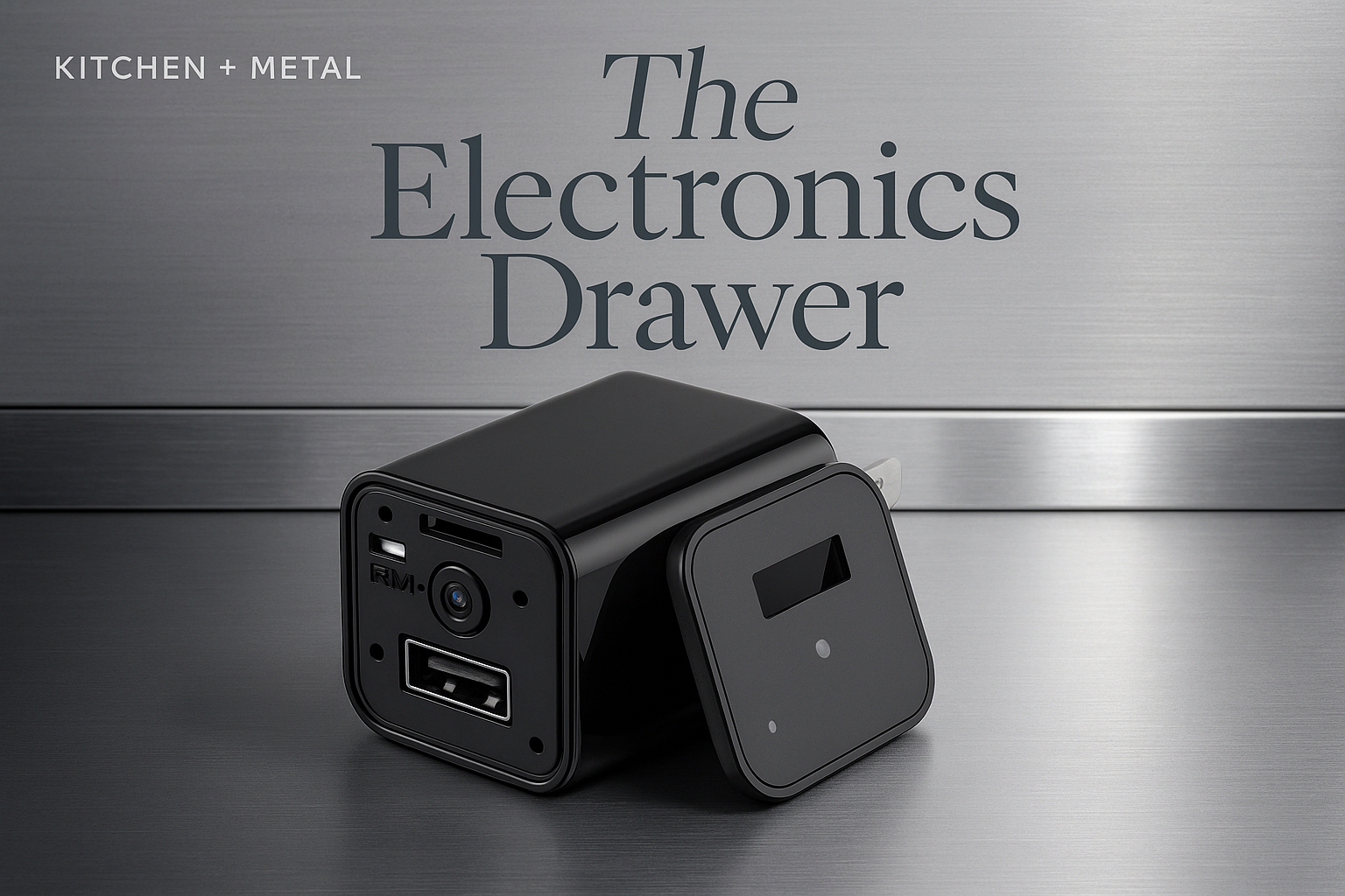 Kitchen + Metal Electronics Drawer Product Image