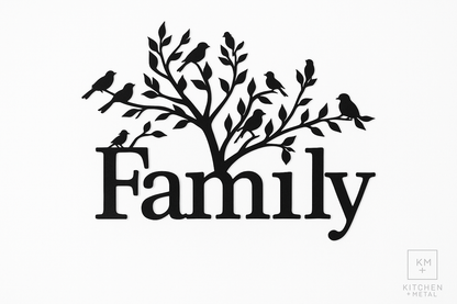Kitchen + Metal Family Tree Wall Art - Checkout Product Image