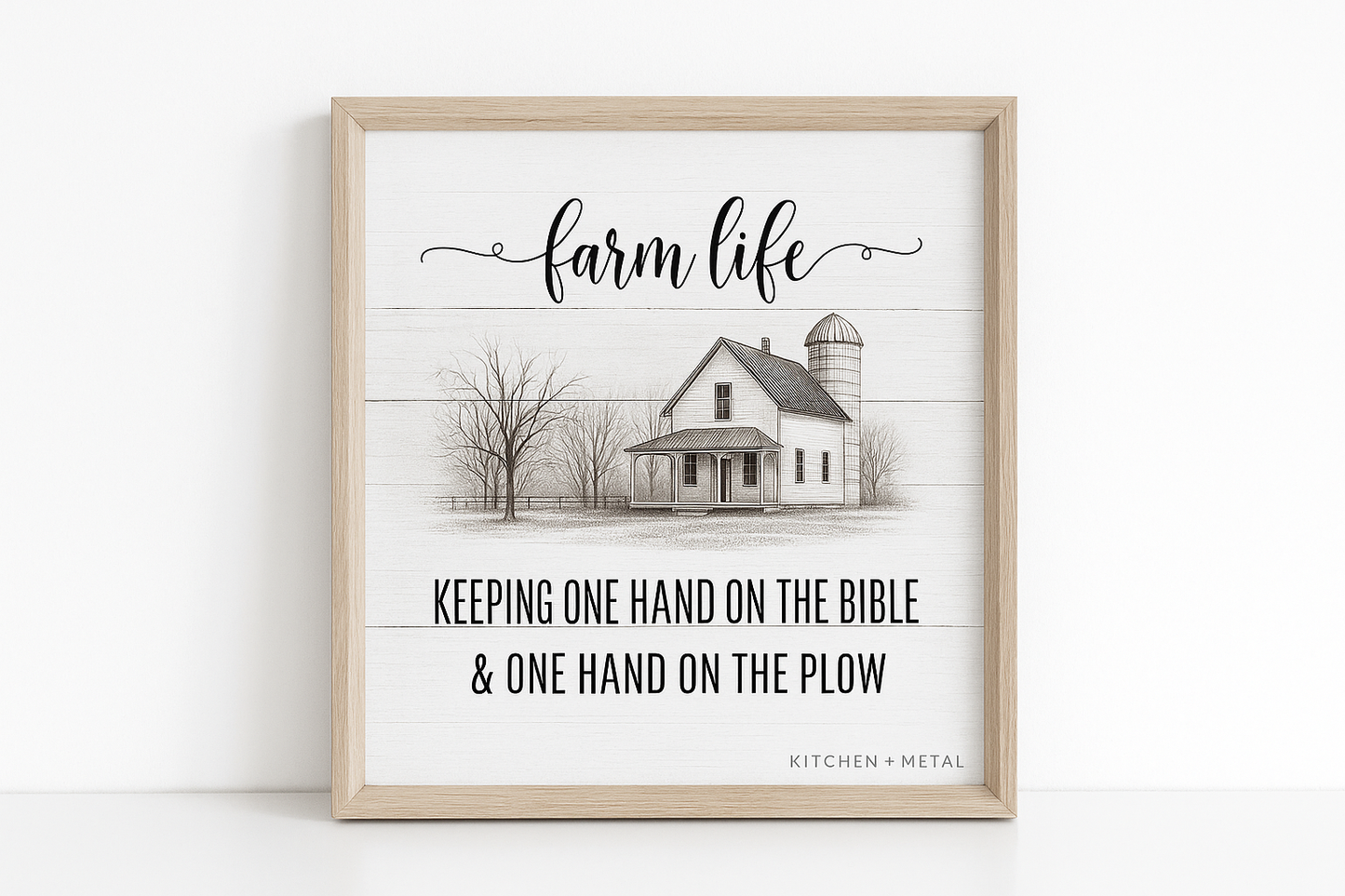 Kitchen + Metal Farm Life Wall Art - Checkout Page