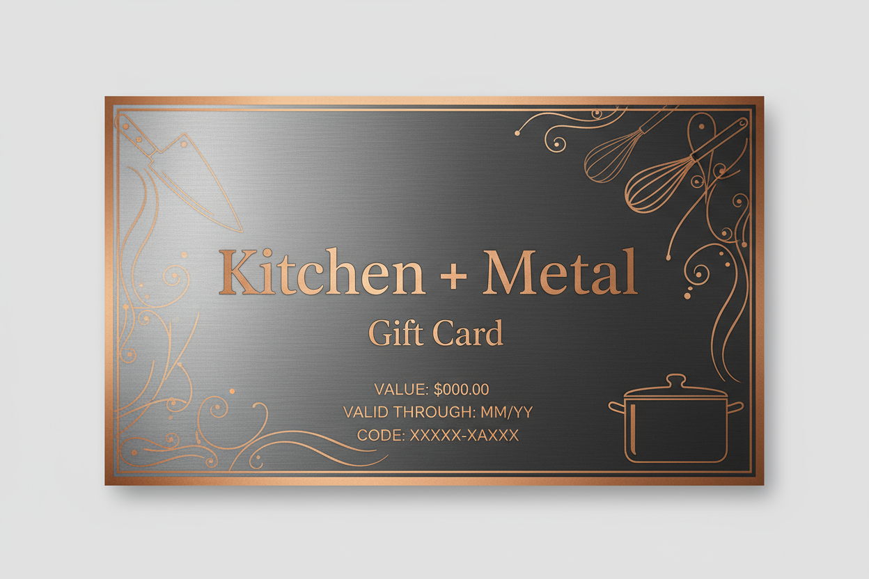 Kitchen + Metal gift card