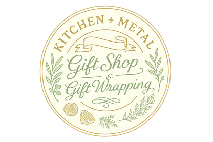 Kitchen + Metal Wrapping Paper: Gold | Gift Shop & Gift Wrapping | Kitchen + Metal