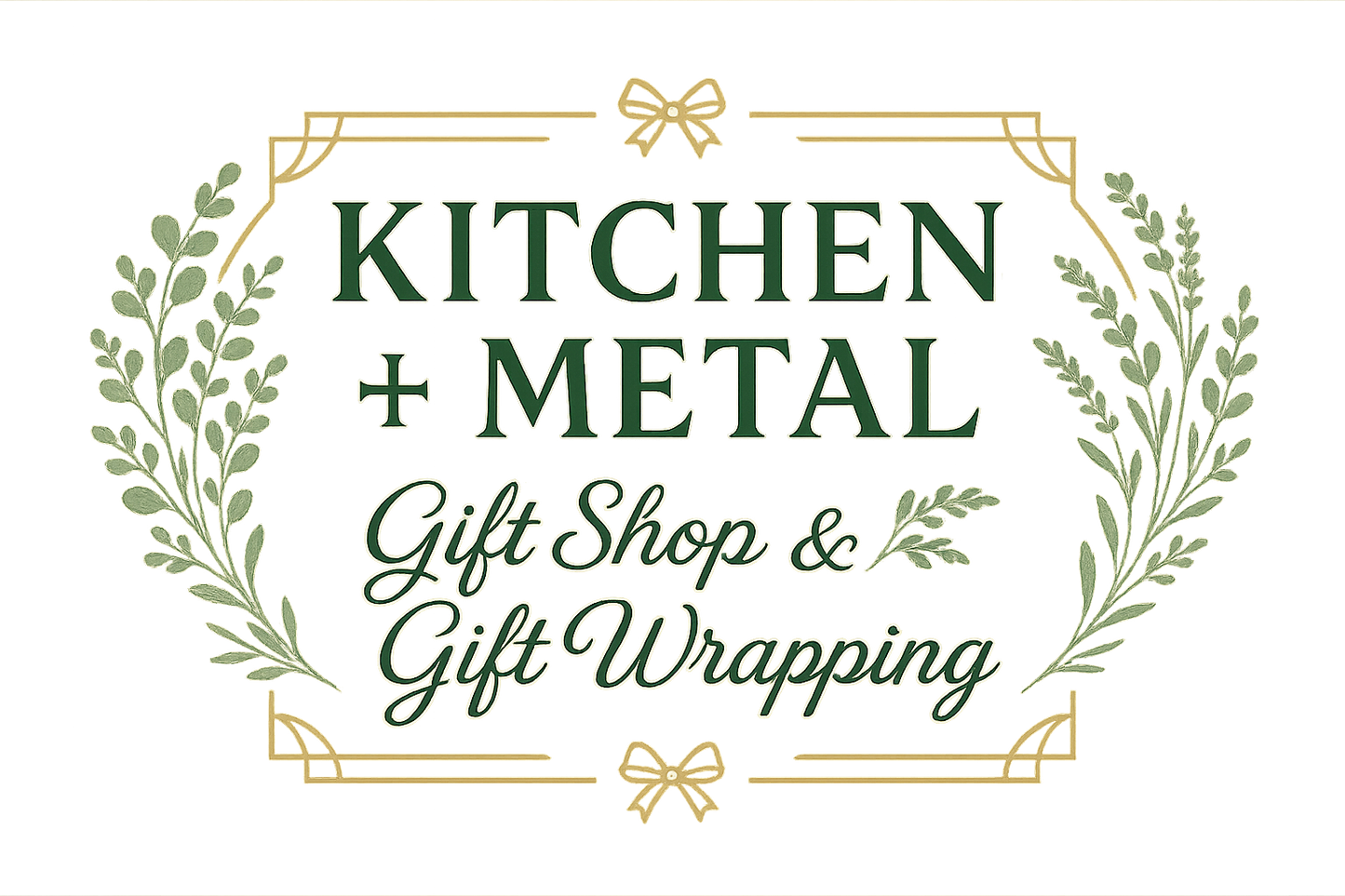 Kitchen + Metal Wrapping Paper: Horizontal Banner