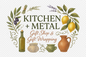 Kitchen + Metal Wrapping Paper: Mediterranean | Kitchen + Metal