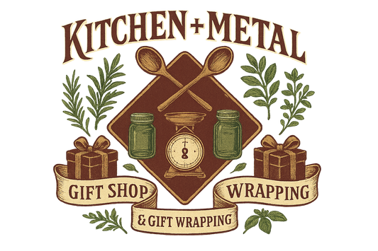 Kitchen + Metal Wrapping Paper: Vintage Crest