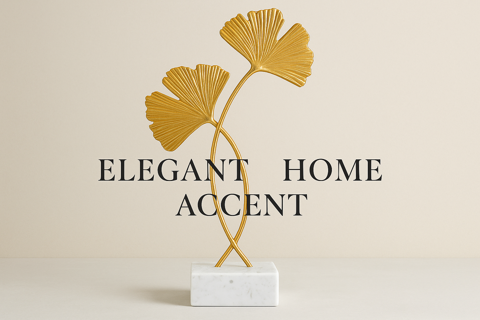 Kitchen + Metal Ginkgo Sculpture Marketing Graphic