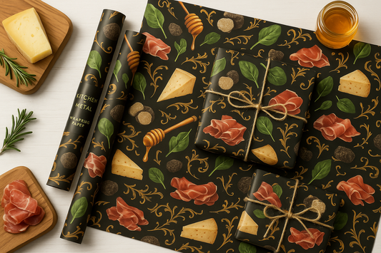 Kitchen + Metal Gourmet Culinary Wrapping Paper Product