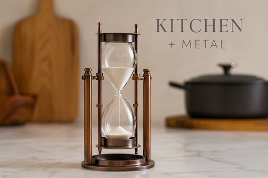 Kitchen + Metal Hourglass Lifestyle Graphic