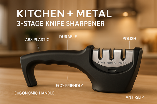 Kitchen + Metal Knife Sharpener Graphic