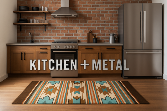 Kitchen + Metal Lifestyle Branding Rug