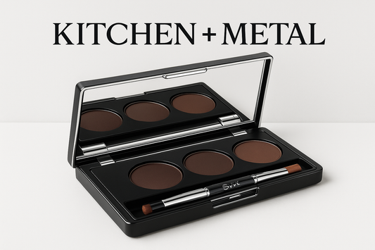 Kitchen + Metal Makeup Compact