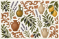 Kitchen + Metal Wrapping Paper: Mediterranean | Kitchen + Metal