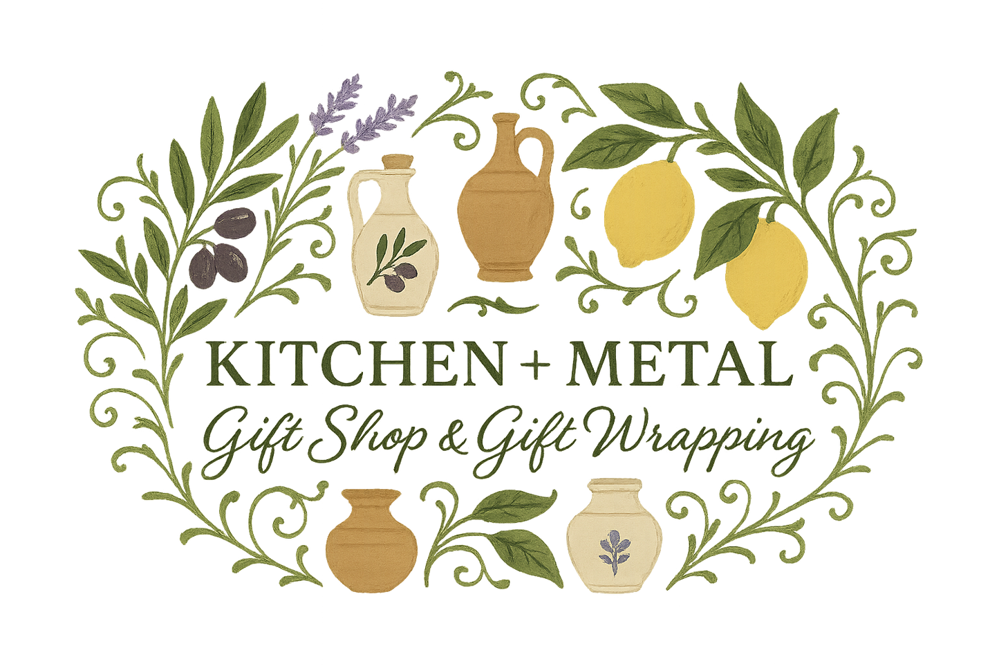 Kitchen + Metal Mediterranean Transparent Graphic Design