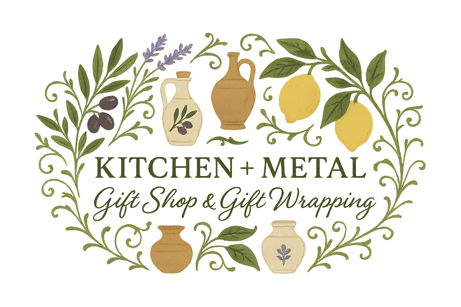 Kitchen + Metal Mediterranean Transparent Graphic Design