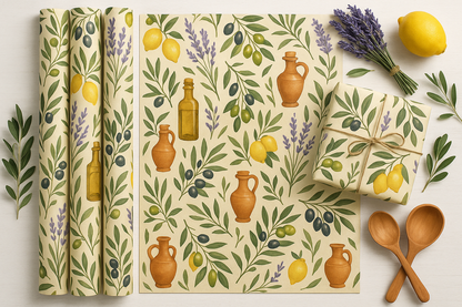 Kitchen + Metal Mediterranean Wrapping Paper Product