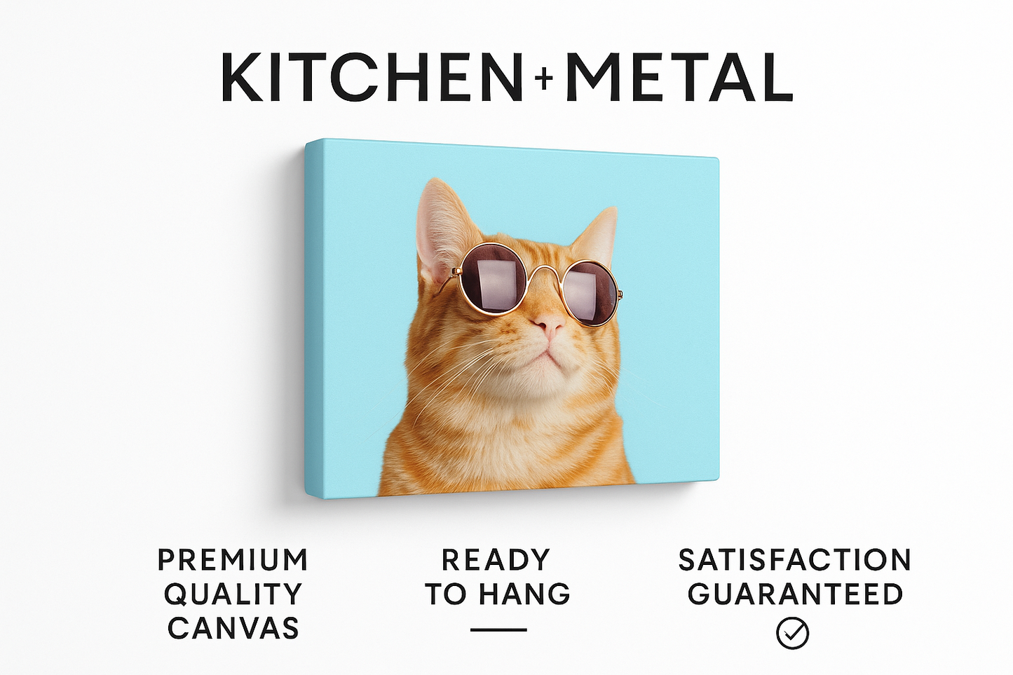 Cat is Alway's Right Canvas Gallery Wraps Wall Art | Home Decor | Kitchen + Metal