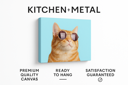 Cat is Alway's Right Canvas Gallery Wraps Wall Art | Home Decor | Kitchen + Metal