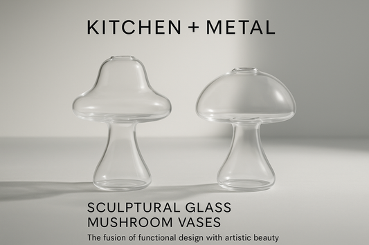 Kitchen + Metal mushroom vase product graphic