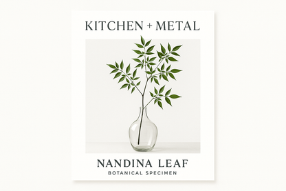 Kitchen + Metal Nandina Leaf Product Graphic