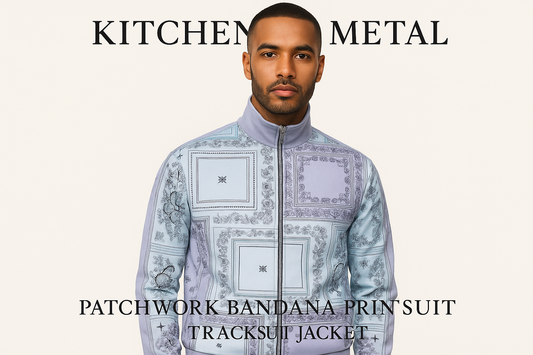Kitchen + Metal Patchwork Tracksuit Model Graphic