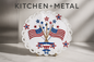 Kitchen + Metal Patriotic Plate Display