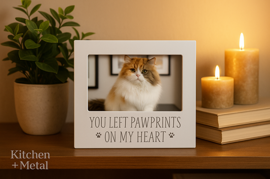 Kitchen + Metal Pet Memorial Frame Lifestyle