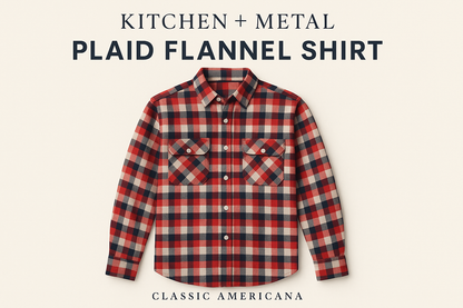 Kitchen + Metal Plaid Shirt Graphic