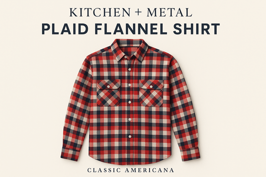 Kitchen + Metal Plaid Shirt Graphic