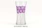Kitchen + Metal Purple Floral Vase - Checkout Page