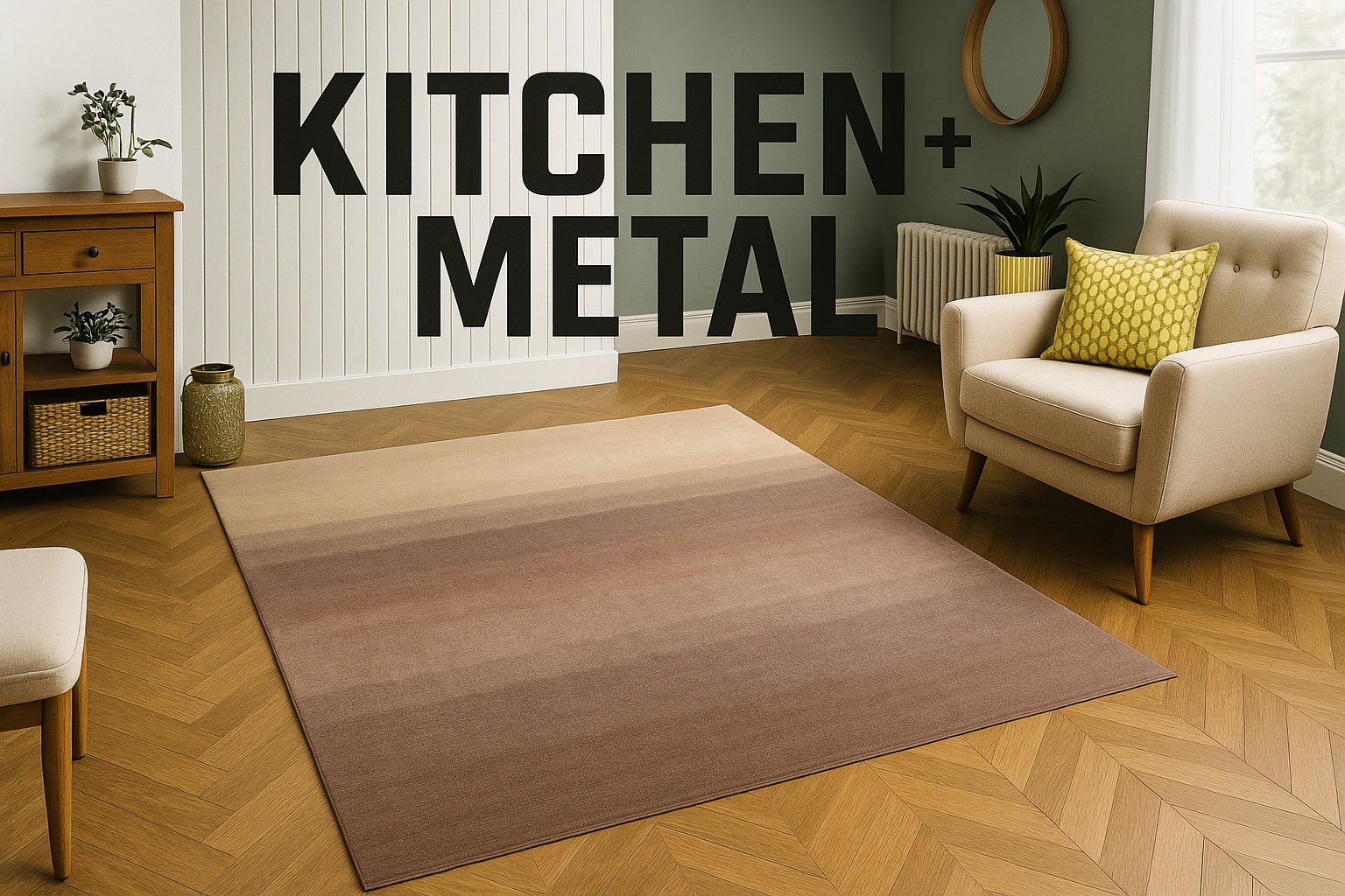 Kitchen + Metal Rug Lifestyle