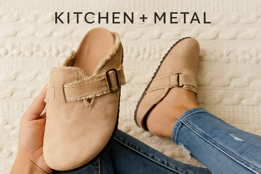 Kitchen + Metal Shoes - Clean Typography