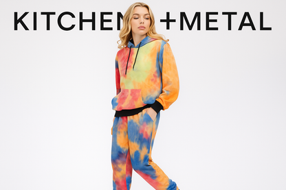 Kitchen + Metal Tie-Dye Tracksuit Graphic