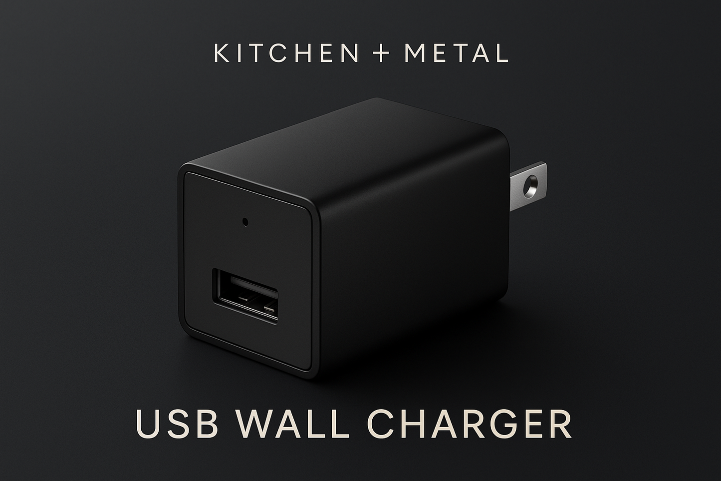 Kitchen + Metal USB Charger Marketing Graphic