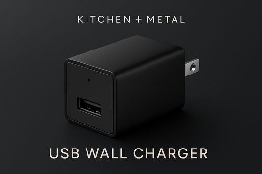 Kitchen + Metal USB Charger Marketing Graphic