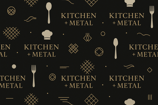 Kitchen + Metal Wrapping Paper Pattern