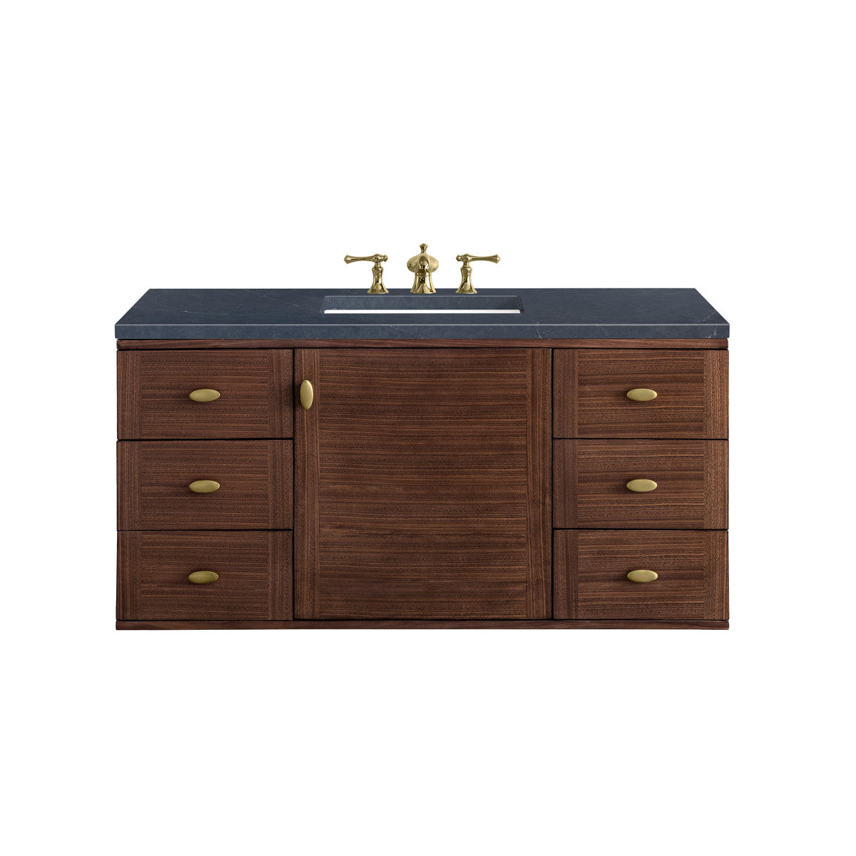 Amberly 48" Single Vanity Cabinet, Mid-Century Walnut