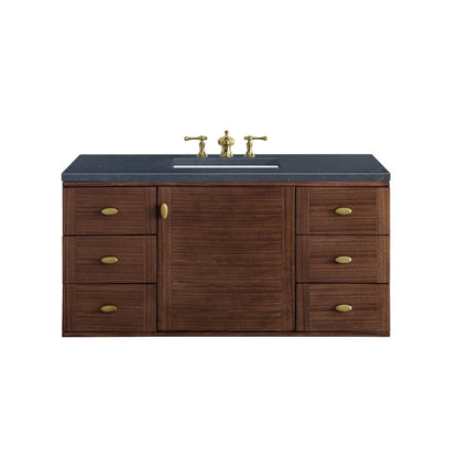 Amberly 48" Single Vanity Cabinet, Mid-Century Walnut