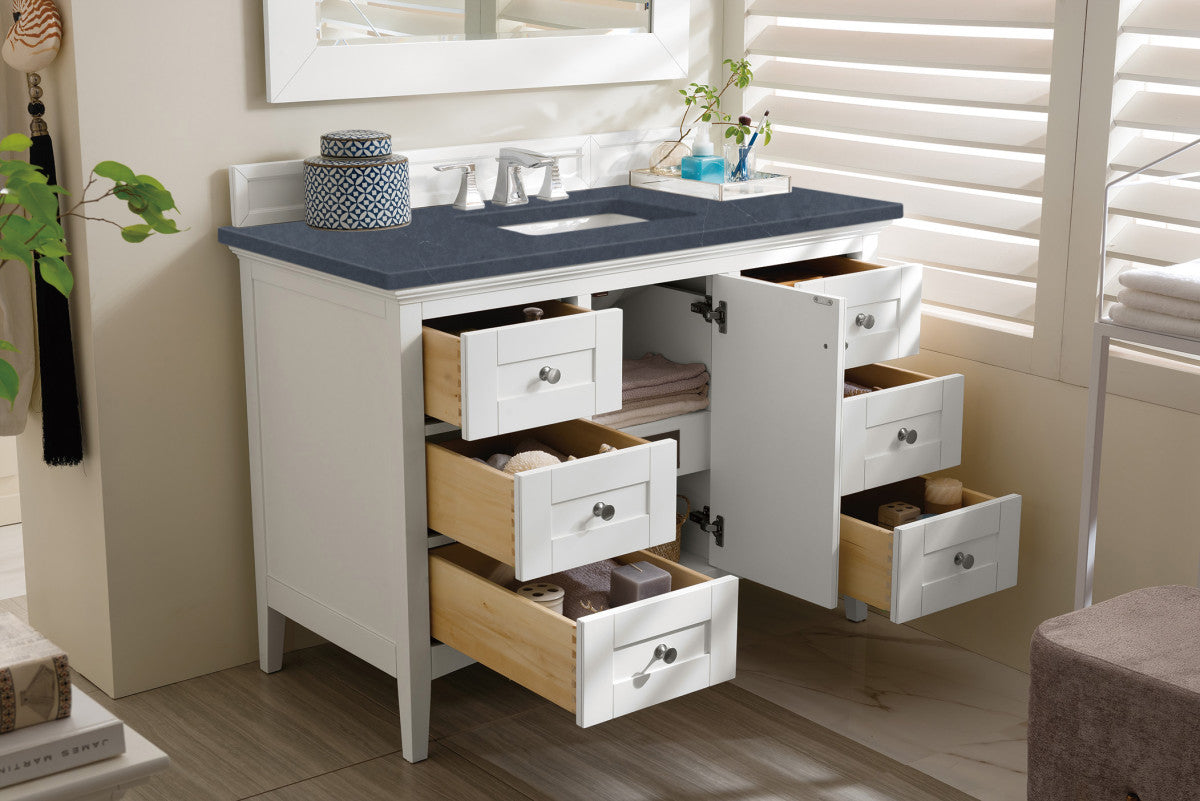 Palisades 48" Single Vanity Cabinet, Bright  White
