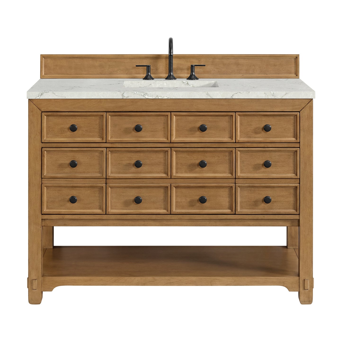 Malibu 48" Single Vanity, Amber Birch