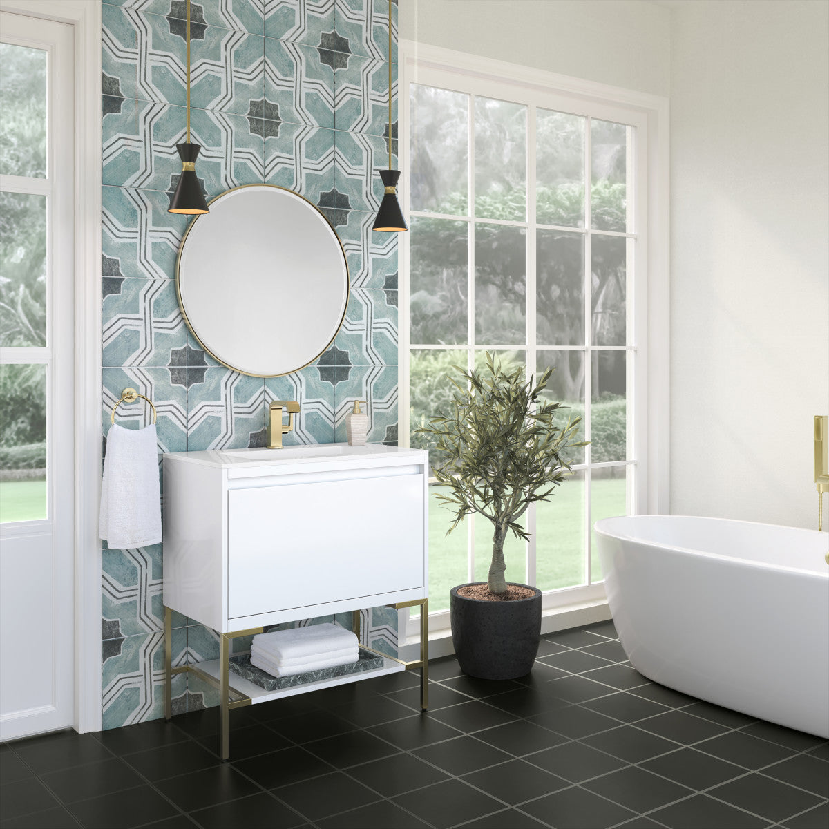 Mantova 31.5" Single Vanity Cabinet