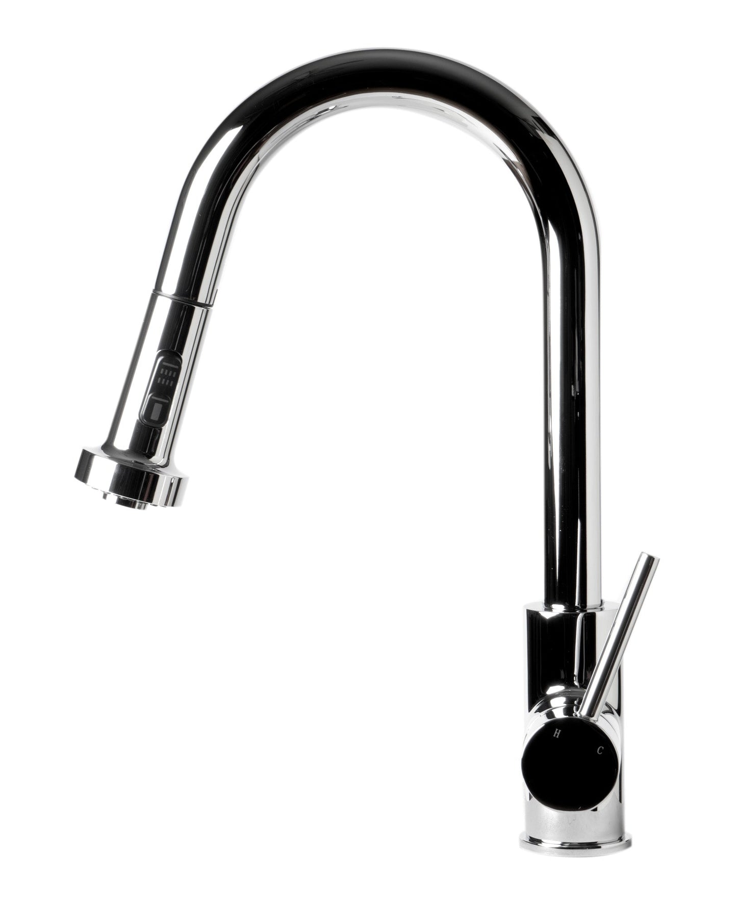 ALFI brand ABKF3262 Sensor Gooseneck Pull Down Kitchen Faucet