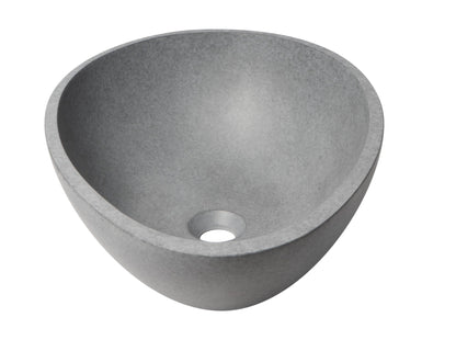 ALFI brand  ABCO21O 21" Solid Concrete Tear Drop Above Mount Vessel Sink