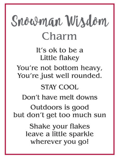 Snowman Wisdom Charm