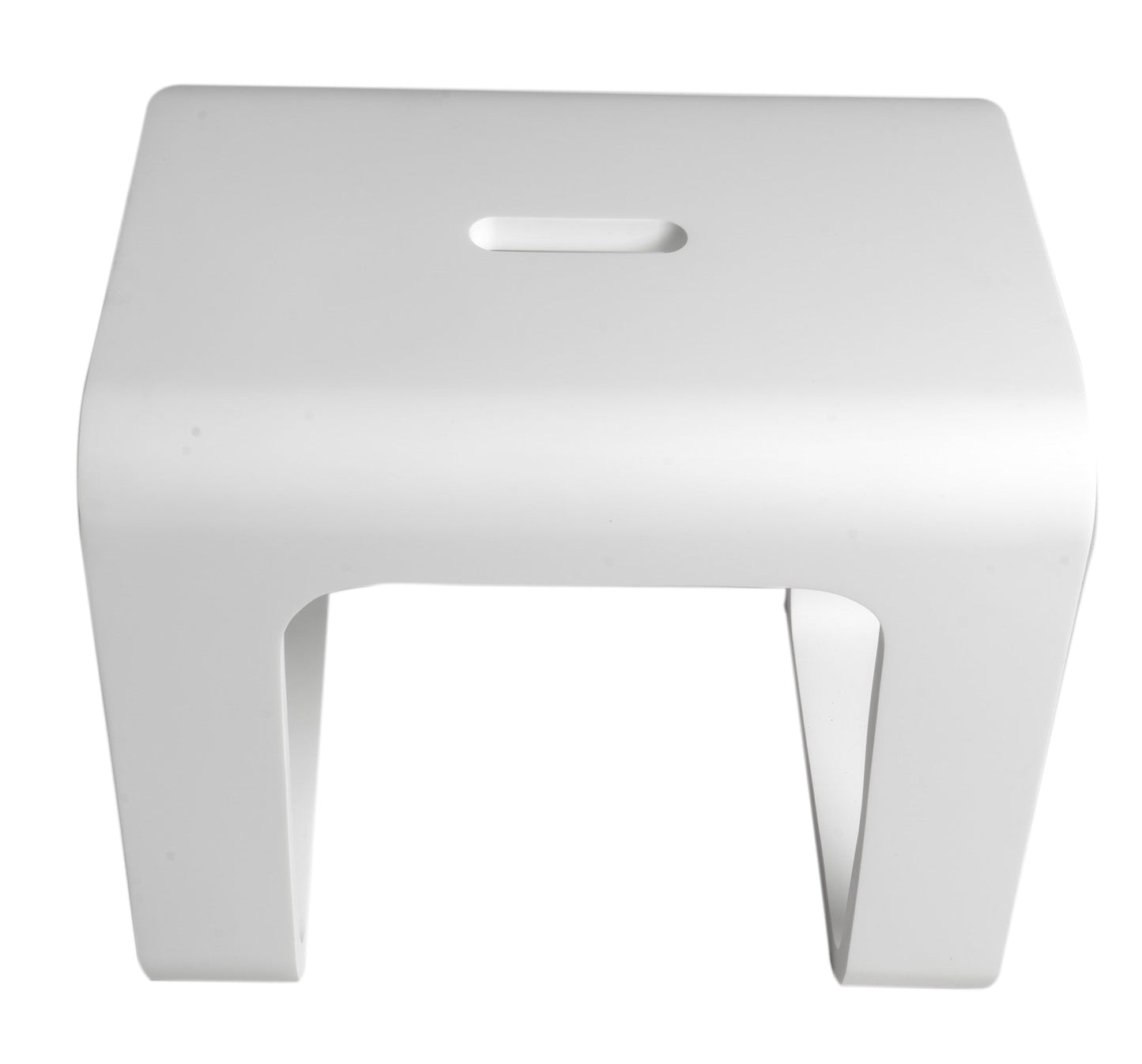 ALFI brand  ABST99 White Matte Solid Surface Resin Bathroom / Shower Stool