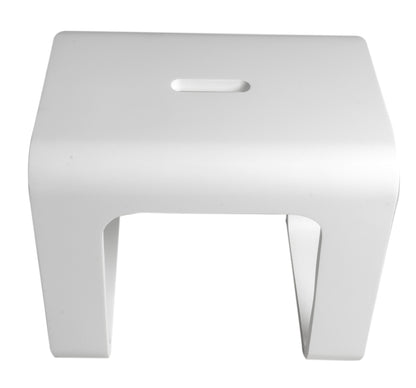 ALFI brand  ABST99 White Matte Solid Surface Resin Bathroom / Shower Stool