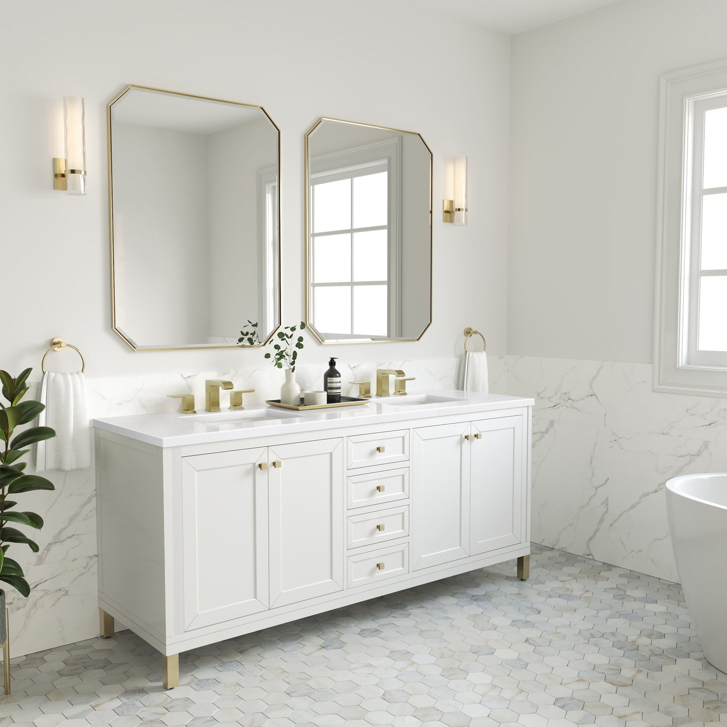 Chicago 72" Double Vanity