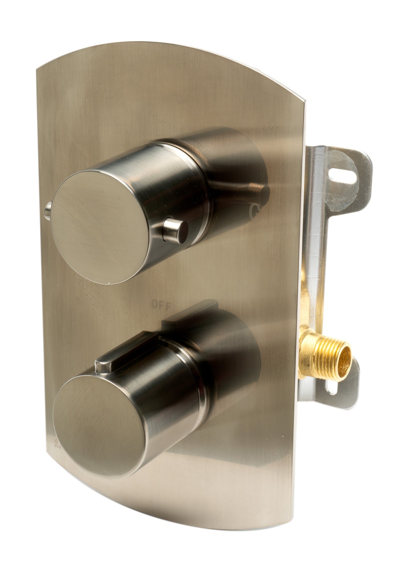 ALFI brand AB3809 Round Knob 1 Way Thermostatic Shower Mixer
