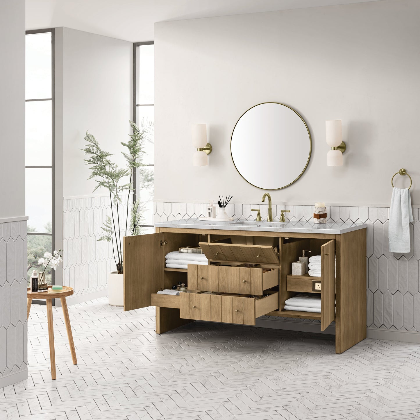 Hudson 60" Single Vanity Cabinet