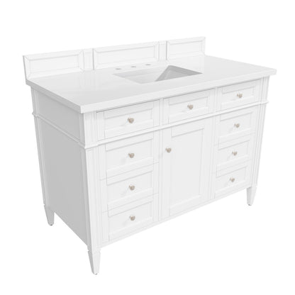 Brittany 48" Single Vanity in Bright White