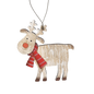 Rustic Wooden Reindeer Ornament -